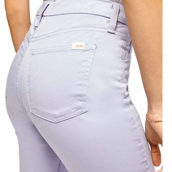 JEN7 by 7 For All Mankind Sateen Skinny Ankle Jeans in Purple - Picture 1 of 15